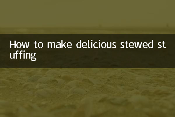 Cómo hacer un delicioso relleno guisado.