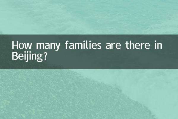 How many families are there in Beijing?