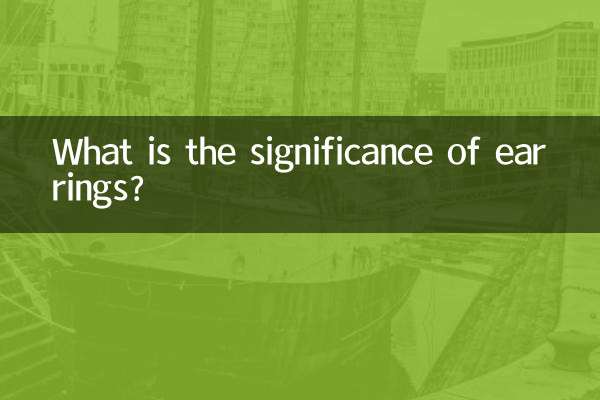 Welche Bedeutung haben Ohrringe?