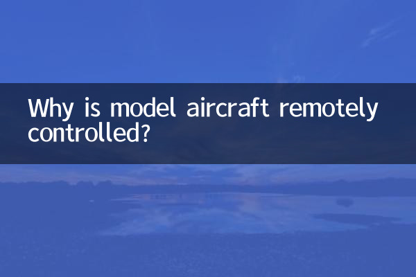 Perché l'aeromodello viene controllato a distanza?