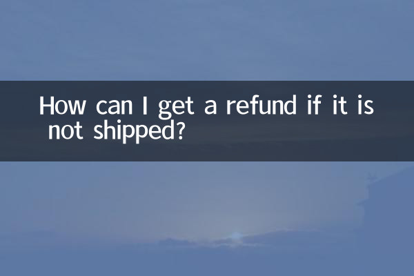 Como posso obter um reembolso se não for enviado?