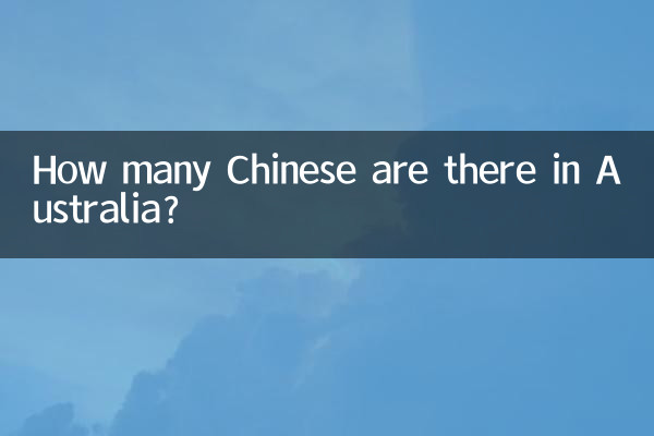 オーストラリアには中国人が何人いますか?