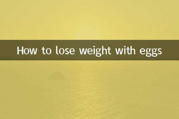 Come perdere peso con le uova