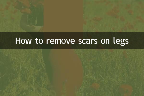 Cómo quitar cicatrices en las piernas.