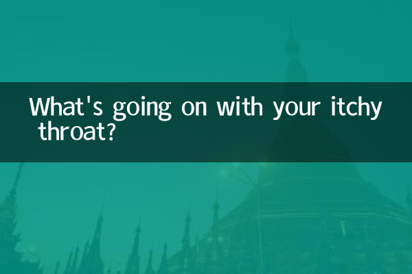 What's going on with your itchy throat?