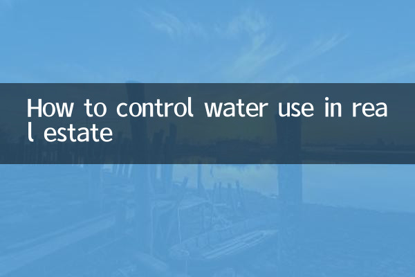 So kontrollieren Sie den Wasserverbrauch in Immobilien
