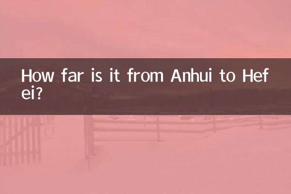На каком расстоянии Аньхой от Хэфэя?