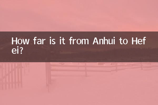 На каком расстоянии Аньхой от Хэфэя?