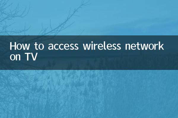電視怎麼上無線網