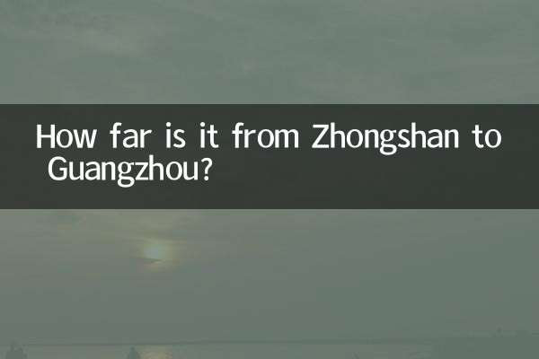 Quanto dista Zhongshan da Canton?