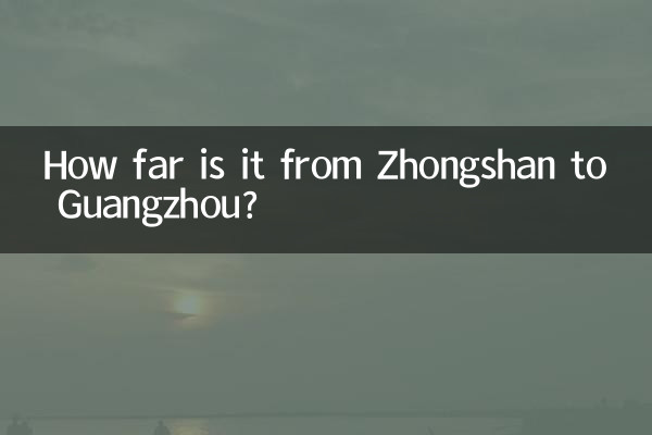 Quanto dista Zhongshan da Canton?