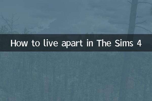 How to live apart in The Sims 4