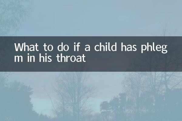 What to do if a child has phlegm in his throat