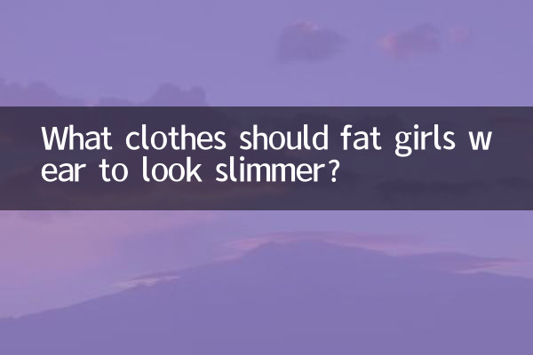 What clothes should fat girls wear to look slimmer?
