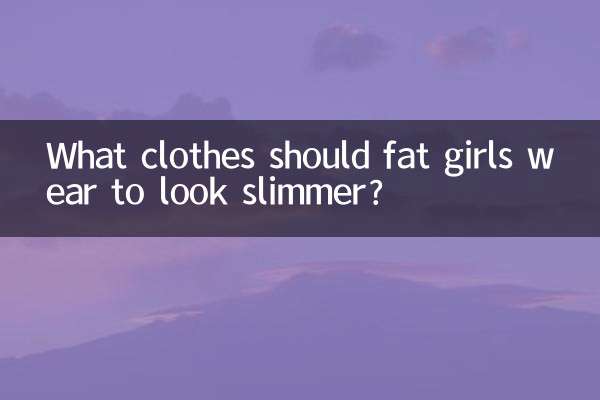 太っている女性がスリムに見えるためにはどのような服を着るべきですか?