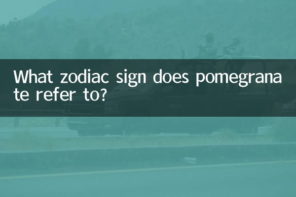 What zodiac sign does pomegranate refer to?