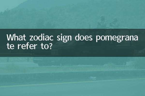 What zodiac sign does pomegranate refer to?