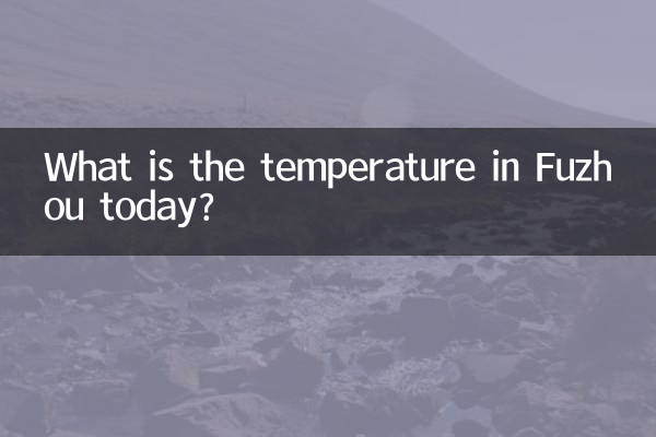 ফুঝোতে আজ তাপমাত্রা কত?