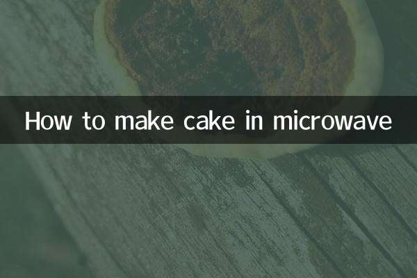 How to make cake in microwave