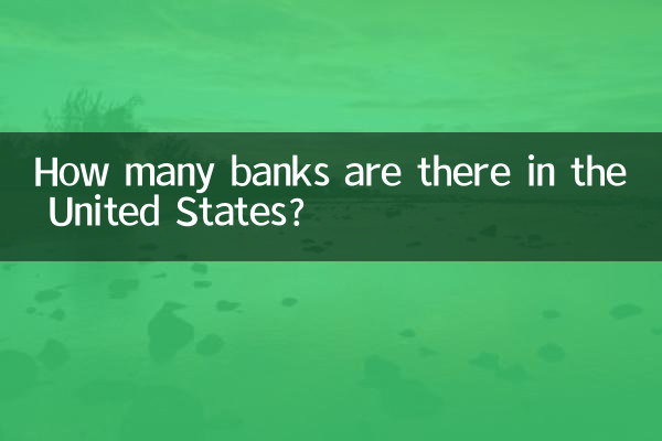 Quantos bancos existem nos Estados Unidos?