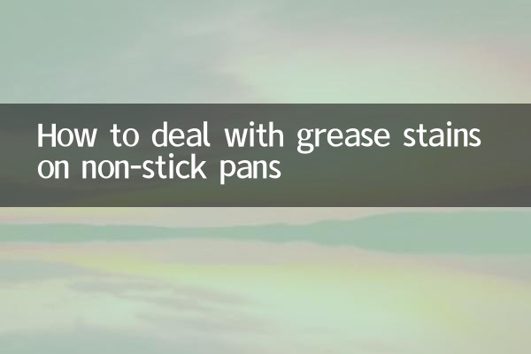 So entfernen Sie Fettflecken auf antihaftbeschichteten Pfannen