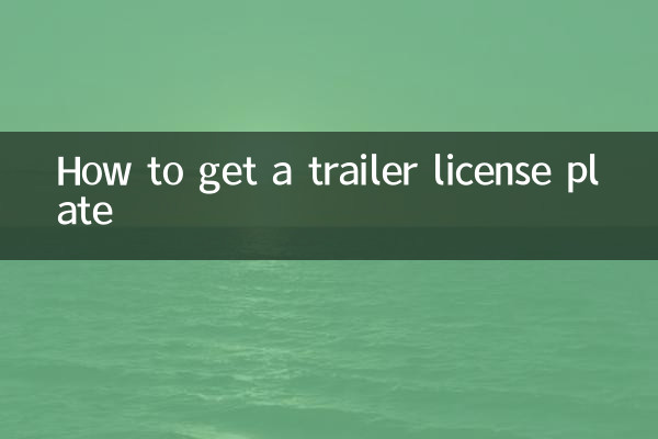 Como obter uma placa de trailer