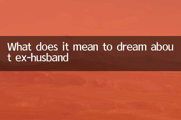 Cosa significa sognare l'ex marito