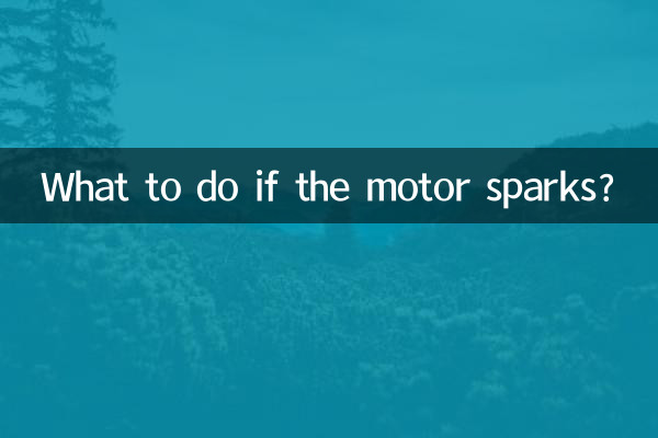 Was tun, wenn der Motor Funken schlägt?