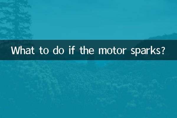 Was tun, wenn der Motor Funken schlägt?