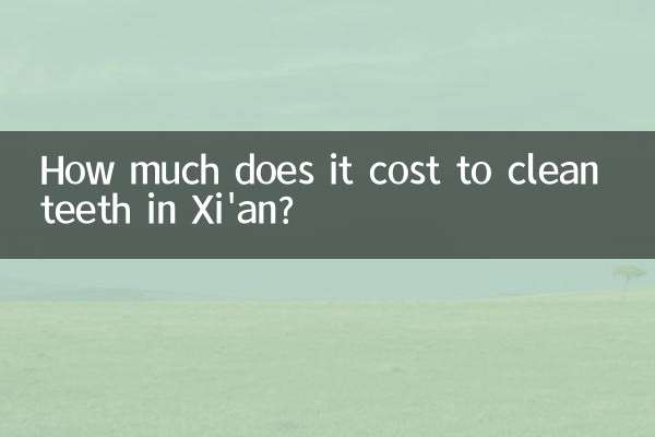 How much does it cost to clean teeth in Xi'an?