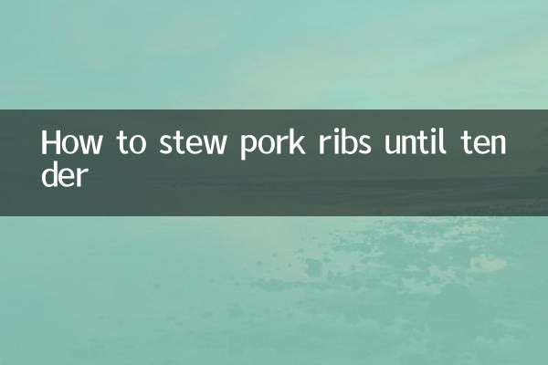 排骨怎麼燉才嫩