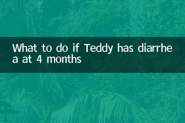 اگر تدی در 4 ماهگی دچار اسهال شد چه باید کرد؟