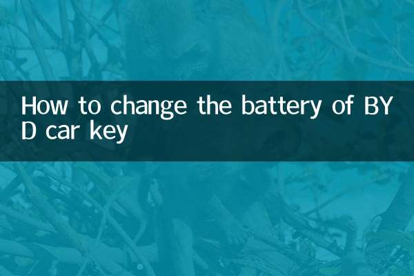 比亚迪车钥匙怎么换电池