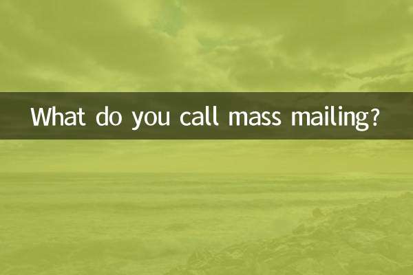 O que você chama de correspondência em massa?