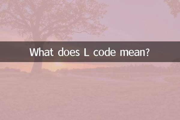 Que signifie le code L ?