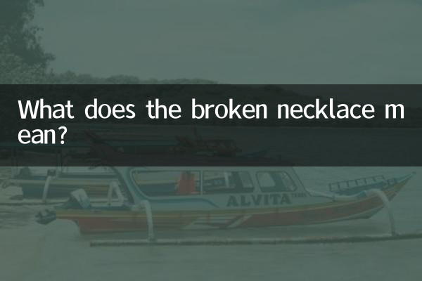 壊れたネックレスは何を意味するのでしょうか？