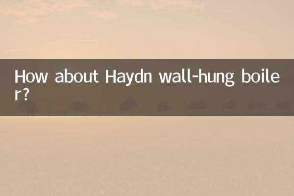 Que diriez-vous de la chaudière murale Haydn ?