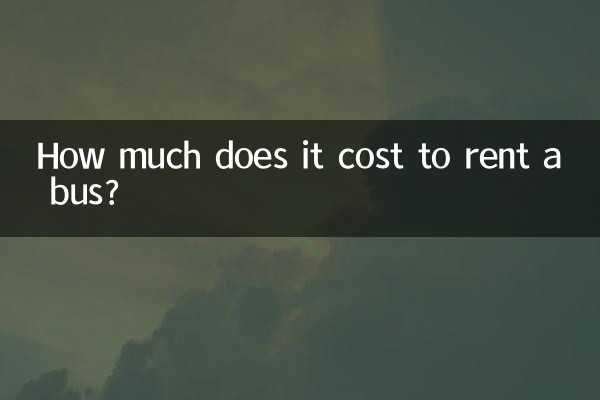 ¿Cuánto cuesta alquilar un autobús?