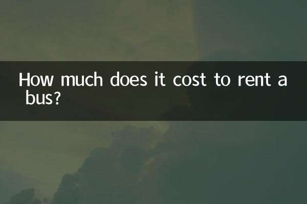 ¿Cuánto cuesta alquilar un autobús?