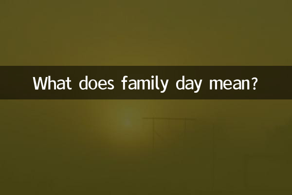 What does family day mean?