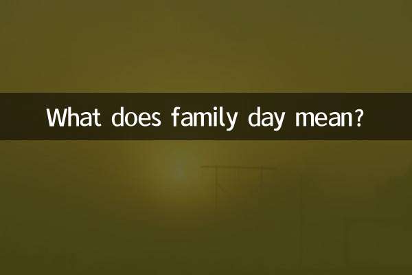 What does family day mean?