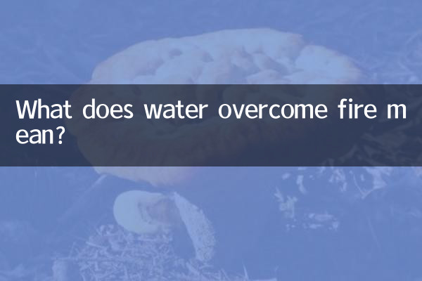 Что значит вода побеждает огонь?