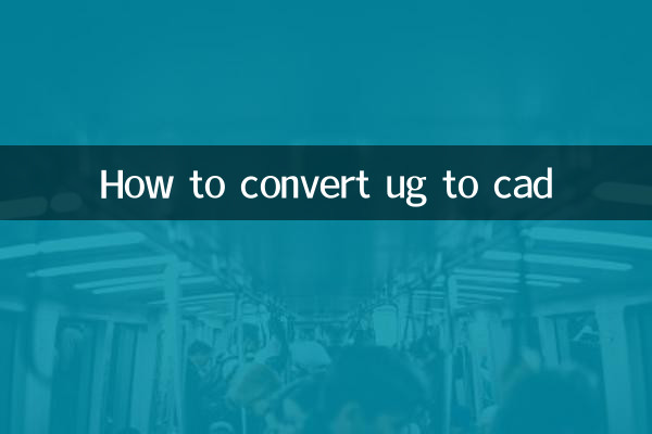 Comment convertir ug en cad