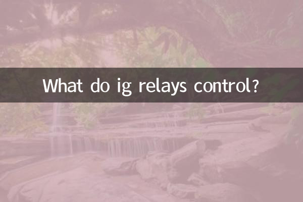 Was steuern Ig-Relais?