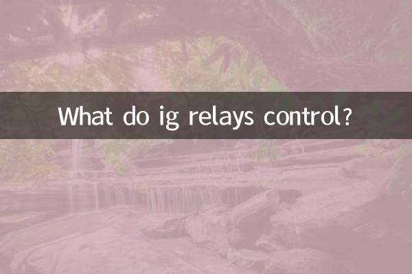 Was steuern Ig-Relais?