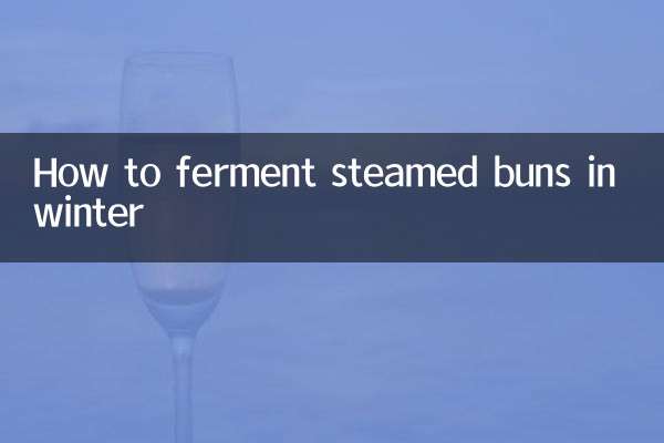 Cómo fermentar bollos al vapor en invierno.