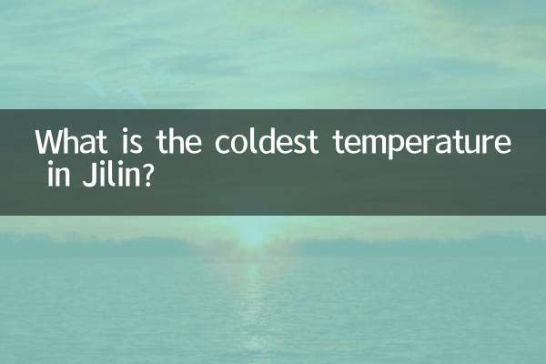 سردترین دما در جیلین چقدر است؟
