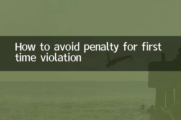 初次違章怎麼免處罰