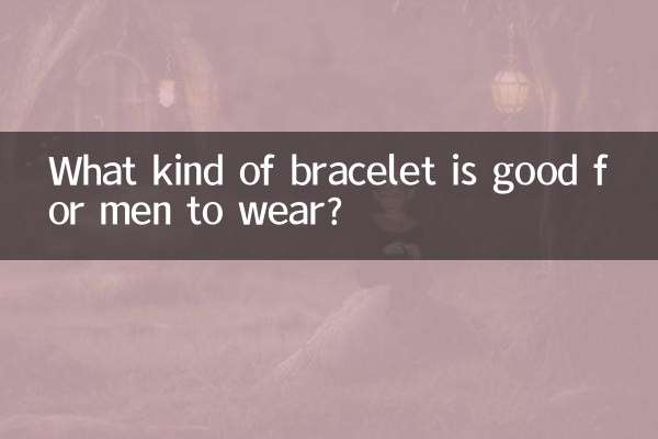 ¿Qué tipo de pulsera es buena para los hombres?