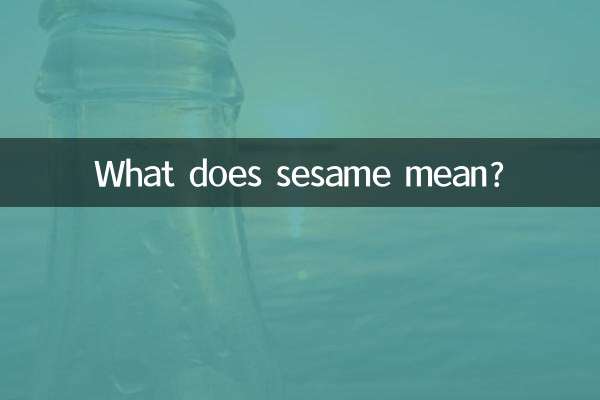 Que signifie sésame?